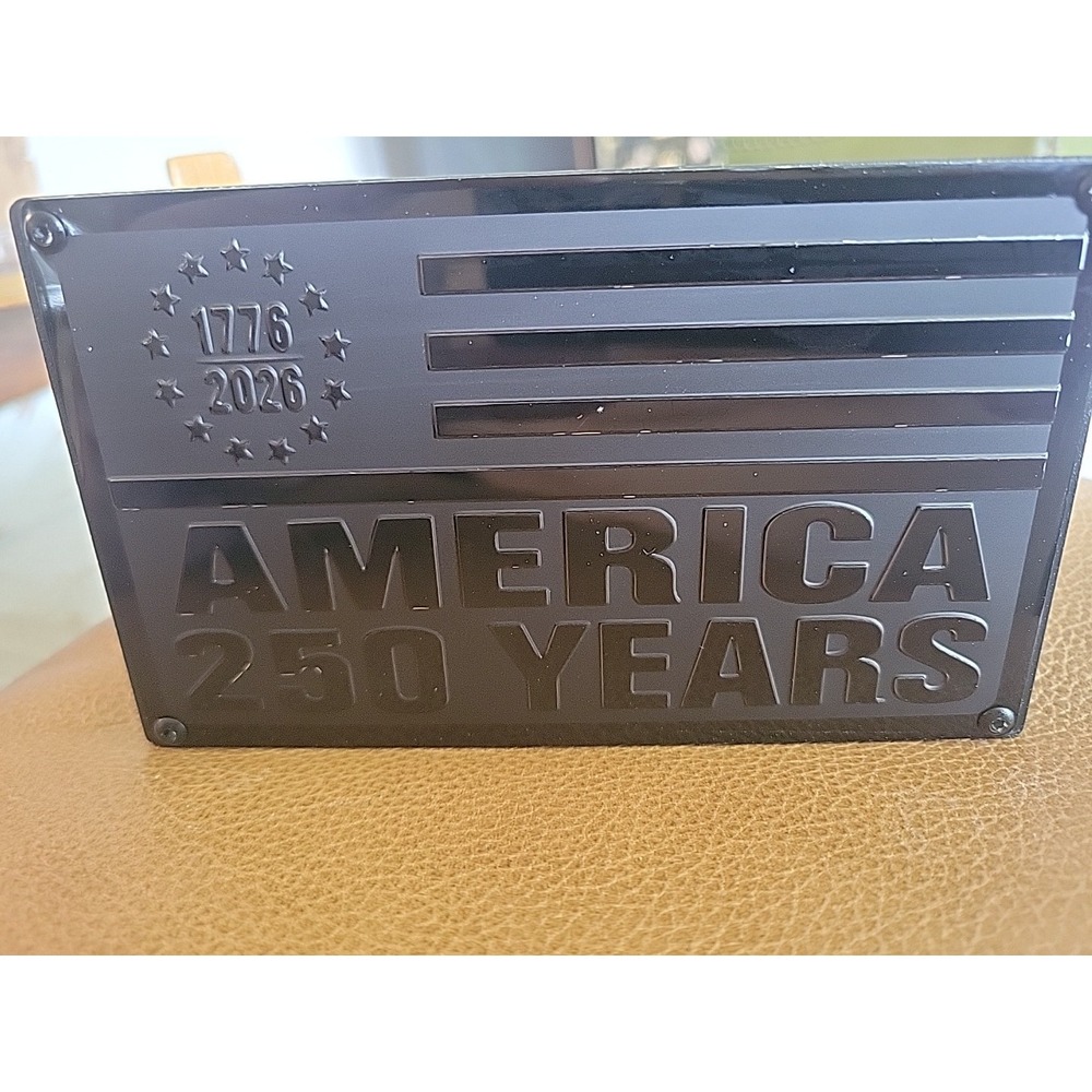 5"x3" American Flag Trailer Hitch America 250 Years Cover Plug Pin‎ Black 2"